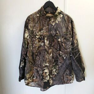 Remington Shirt Men Size UNK Long Sleeve Camo Hunt Camp Fish SEE MEASUREMENTS